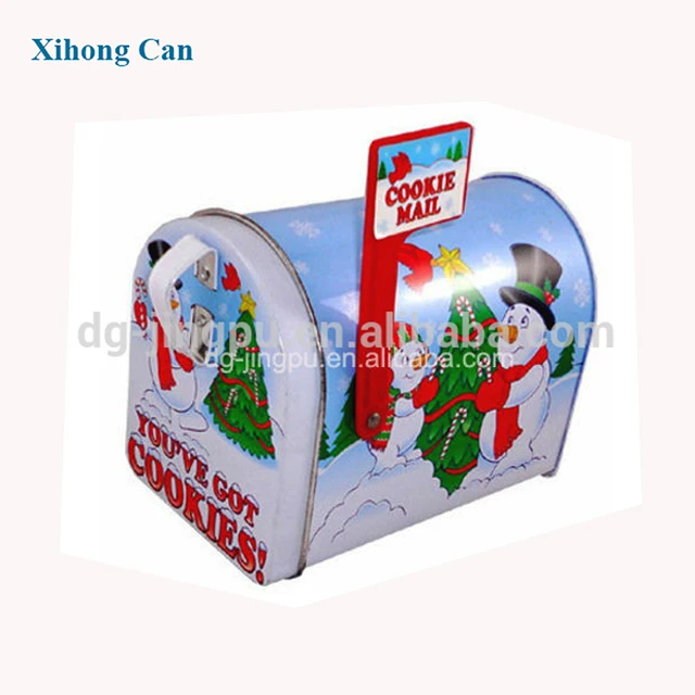 popular decorative christmas ornaments mailbox shaped gifts tin