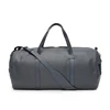 custom design men leather tote duffle bag travel luggage trolley bag