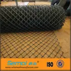 PVC Coated Diamond Wire Mesh/Fence Green Color Chain Link Fence