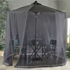 Good Quality Black Outdoor Umbrella Table Screen Mosquito Net