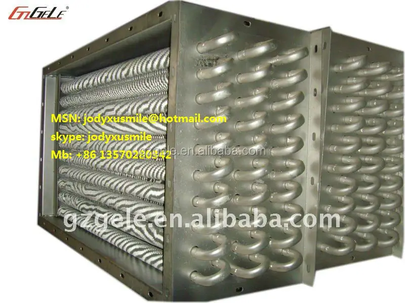 Industrial Heating Coils Gas Economizers Design Heat Exchangers Schedule for Dryers or Hot Water Boilers with Drawings