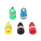4mm 5 Colors High Voltage Female Wiring Terminal Panel Banana Socket Connector