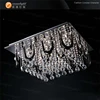 square chandelier crystal lamp OM304 Black White
