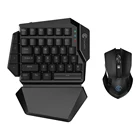 For PUBG FPS Games 2.4GHz Wireless Mechanical One-handed Gaming Keyboard and Mouse Combo for Android/iOS/PC