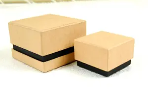 custom cardboard paper square gift box with lids/ kraft paper