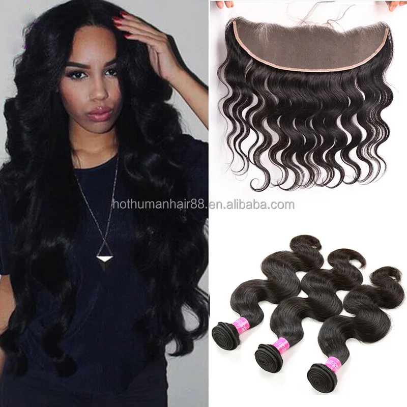 Hot Selling Virgin Brazilian Body Wave 13x4 Lace Frontal Closure With 3Bundles Weave Free Shipping, Natural color #1b
Hot Selling Virgin Brazilian Body Wave 13x4 Lace Frontal Closure With 3Bundles Weave Free Shipping, Natural color #1b