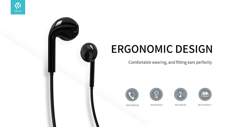 Devia New Style Wholesale band heavy bass Wireless Headsets neck earphone - ANKUX.COM