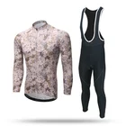 Custom Made Winter Bike Clothing Cycle Jersey Bicycle Clothes Long Sleeve Cycling Jersey Wear and Bib Pants Sets
