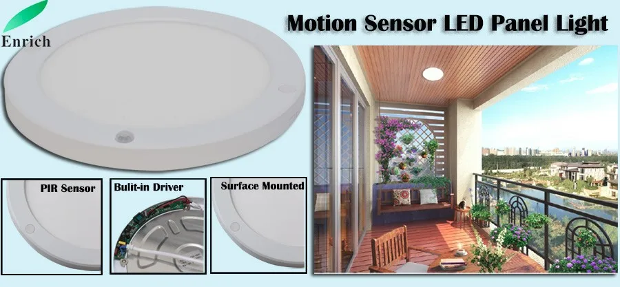 bracket install Motion sensor panel led lamp for bank