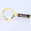 BIJIA 4X Round Handheld Magnifier, Metal Magnifying Glass 60mm Lens with Dragon / Loong Pattern Printed on Handle, Jewelry Loupe