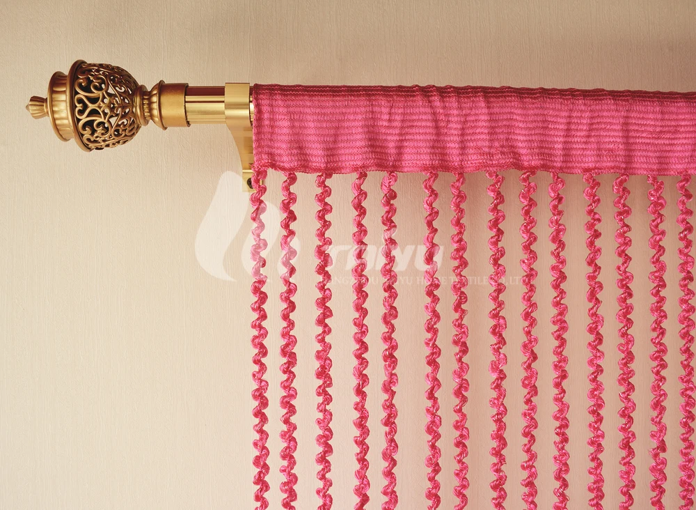 1x2 M Door String Curtain Rare Flat Silver Ribbon Thread Fringe