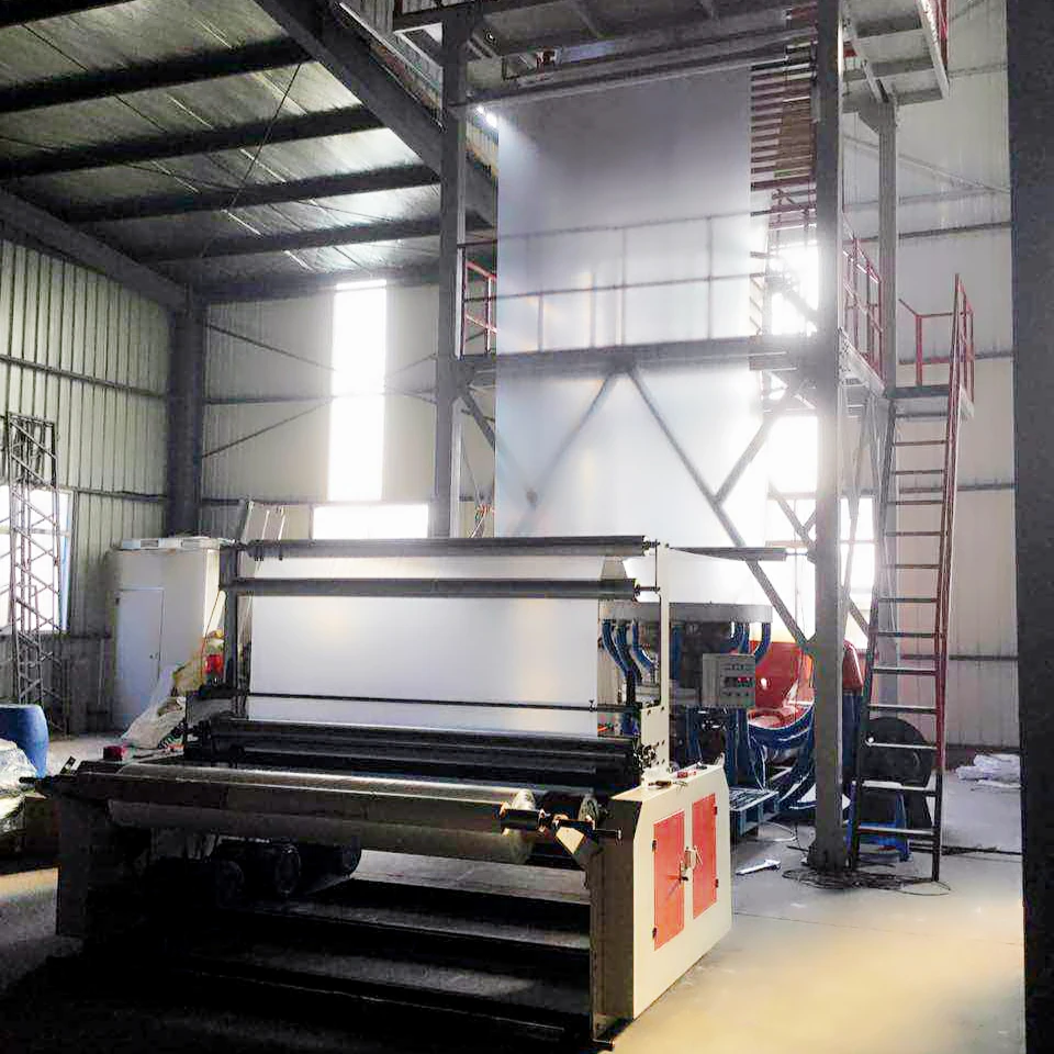 Three layer HDPE LDPE agricultural plastic Greenhouse blowing film machine