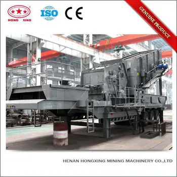 Complete stones and granite tire mobile screening plant