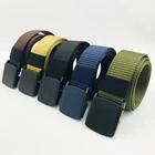 Wholesale woman fashion Woven nylon belts jeans fabric webbing canvas belt