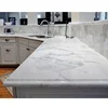Compound white quartz stone countertop slates