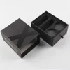 Fashion custom OEM made paper jewelry black gift box bracelet packaging with EVA foam insert