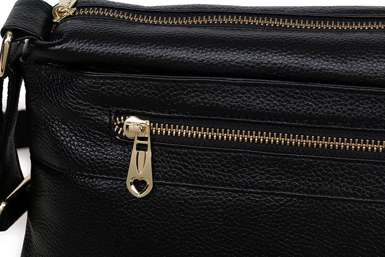 MJ Genuine Leather Women's Bag Shoulder Handbag Real Cowhide Leather Crossbody Bag Female Small Messenger Bags High Capacity (17)