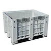 High quality static load 4000kg heavy duty vented plastic pallet box crate for sale