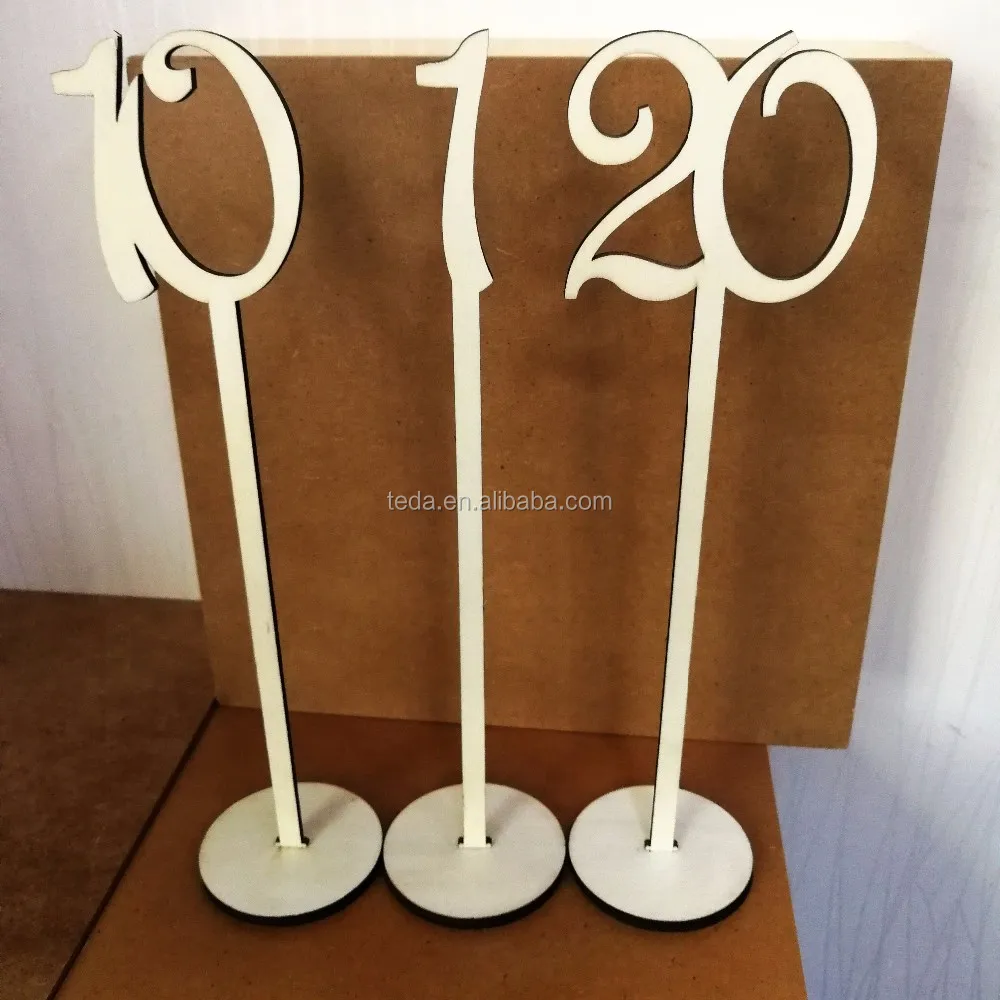 Wooden Table Numbers (4)