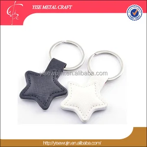 gift items giveaway key chain metal star shaped imitation