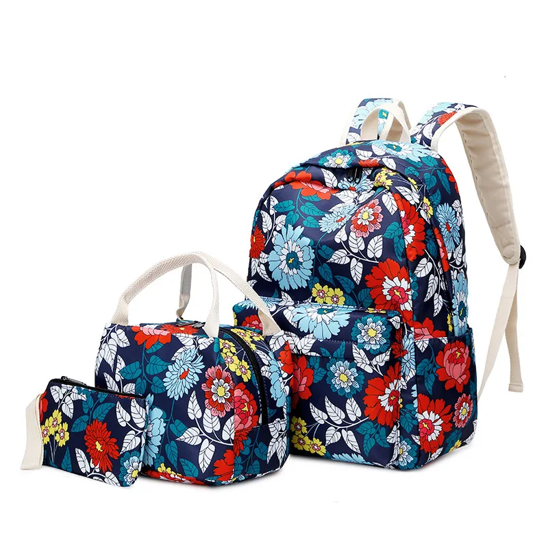 Custom print backpack 3 in 1floral backpack school bag set for girls with lunch bag school bags for teenagers
Custom print backpack 3 in 1floral backpack school bag set for girls with lunch bag school bags for teenagers