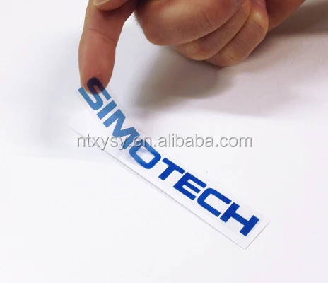 Self adhesive logo print transparent pvc sticker label paper for plastic bottles, Customized transparent labels