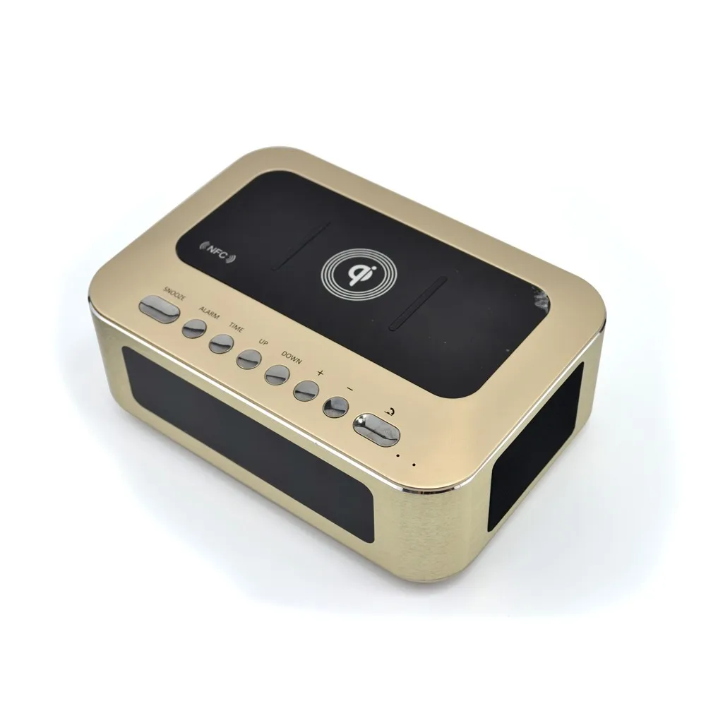 Bluetooth alarm clock radio wireless charger professional audio speaker BTS25 - ANKUX.COM