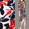 Wholesale soft touch 100% rayon indian print dress flower fabric for night dress