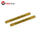Free design gold plated letter Metal Logo custom Name Plate For Handbags, Metal Label