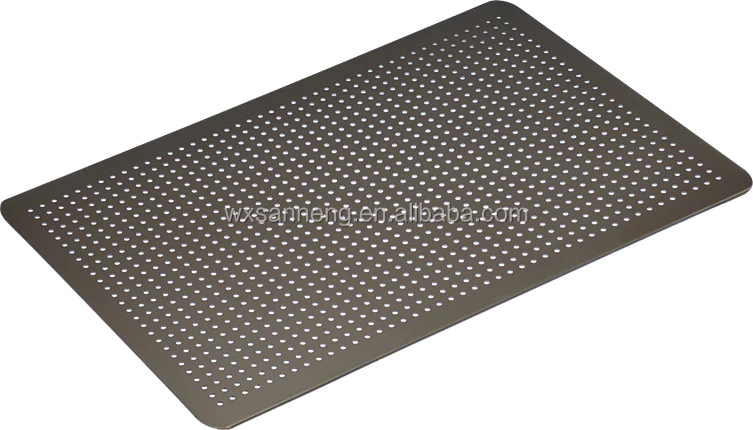 coating aluminium right-angle perforated baking pan/ sheet pan