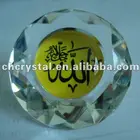 Crystal Islamic Diamond paperweight Religious Bomboniere,crystal Allah diamond wedding gifts MH-L0194