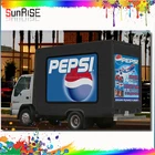 moving advertising board Taiwan Meanwell power supply LED Display Screen Mobile truck Led new video display