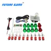 5 in1 arcade diy kit green button with micro switch use in TV PS2/3 computer