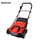 VERTAK electric power artificial grass brush plastic lawn sweeper machine with catcher bag