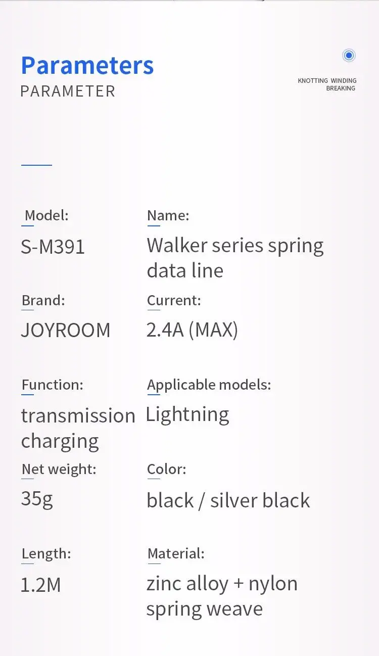 Joyroom nylon braided for iphone charger cable type c phone charger cables - ANKUX.COM