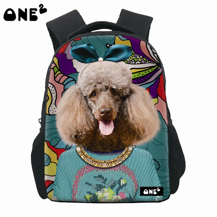 ONE2 Design cute poodle dog school students bag backpack for students children, Customized
ONE2 Design cute poodle dog school students bag backpack for students children, Customized