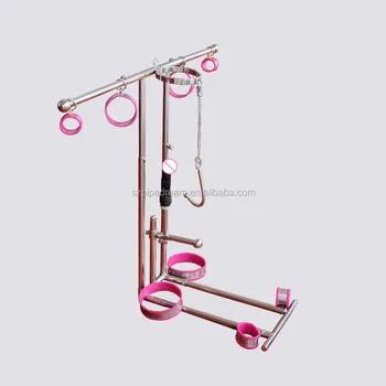 Stainless Steel Bdsm Bondage Frame Torture Device Arm Wrist Leg Ankle Restraint Handcuffs Neck