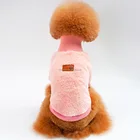 RoblionPet Wholesale Pure Color Coral Velvet Clothing For Pet Dogs