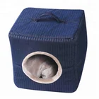 Textured couch dog house beds for small dogs soft pet bed