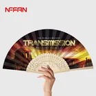 Silk Folding Lady Hand Fans for Wedding with famous design