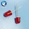 White LED Lamps 10 mm Red diffused through hole round led light emitting diodes