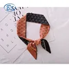 SS010 2018 Small Silk Scarf Ribbon Hair Band For Fashion Women Custom Designs Digital Printing Silk Scarf