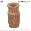 Antique hand carved wood vase ,handcrafted wood vases for wholesale