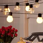 20LED Solar bulb string lights with clear bulb