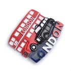 Promotional custom design resin country fridge magnet london taxi
