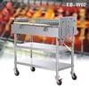 Stainless steel barbecue BBQ grill wire mesh net, 360 rotating barbecue charcoal grill, barbecue stove