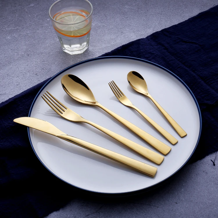 Gold Flatware Set Restaurant Stainless Steel Cutlery, Black;gold;rose gold;rainbow;silver
Gold Flatware Set Restaurant Stainless Steel Cutlery, Black;gold;rose gold;rainbow;silver