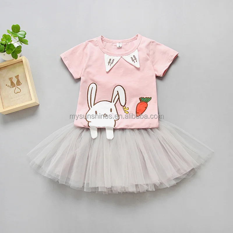 New Summer Baby Girl's Sets Fashion Casual Rabbit Girls' t Shirt + Tulle Skirt Suit For 1-5 Years Children Kids Clothing Set, As picture
New Summer Baby Girl's Sets Fashion Casual Rabbit Girls' t Shirt + Tulle Skirt Suit For 1-5 Years Children Kids Clothing Set, As picture
