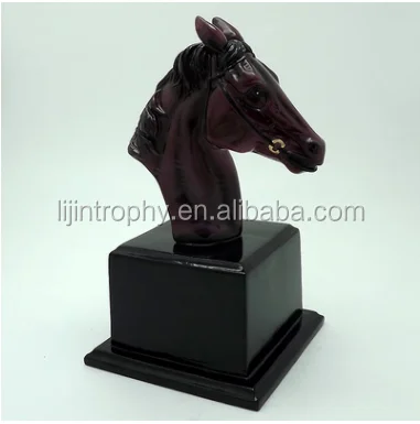 Resina cavalo garanhão plataforma topper figura corrida corrida troféus base collectible
