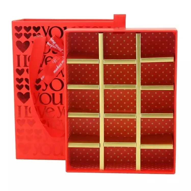 paper boxes   type hot sale luxury rose flower chocolate, candy